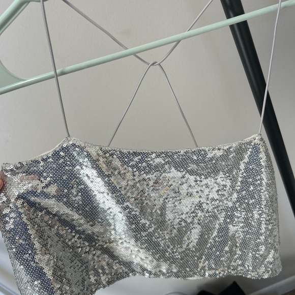 Superdown Sequin Cropped Tank - Picture 3 of 7